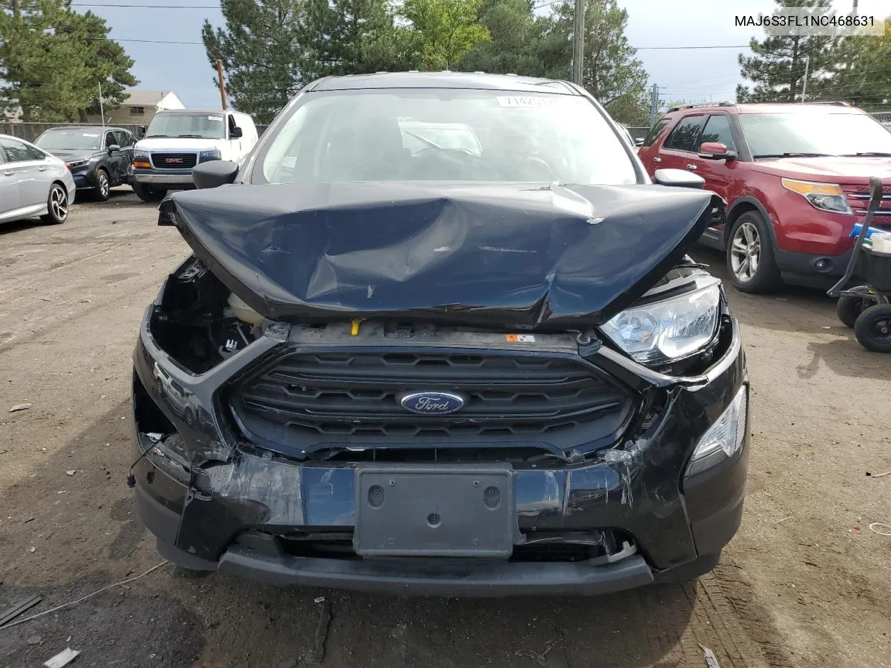 2022 Ford Ecosport S VIN: MAJ6S3FL1NC468631 Lot: 71425174