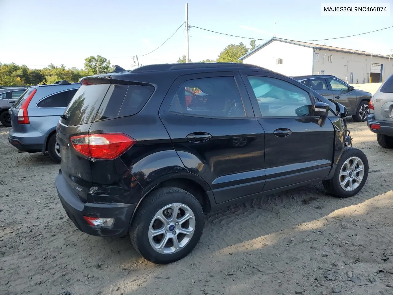 2022 Ford Ecosport Se VIN: MAJ6S3GL9NC466074 Lot: 71587554