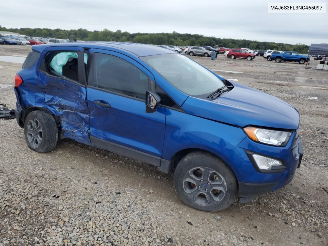 2022 Ford Ecosport S VIN: MAJ6S3FL3NC465097 Lot: 72172954