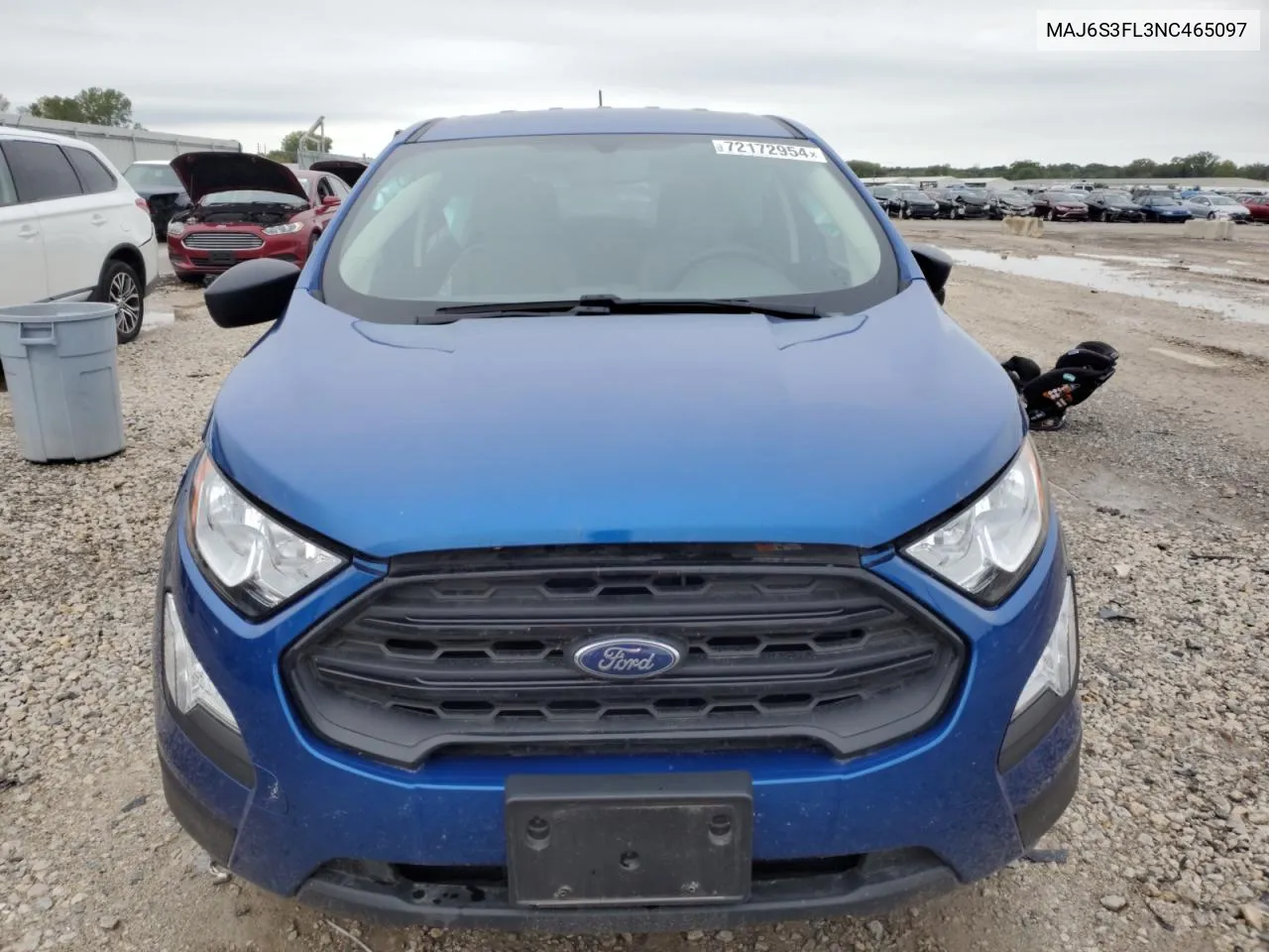 2022 Ford Ecosport S VIN: MAJ6S3FL3NC465097 Lot: 72172954