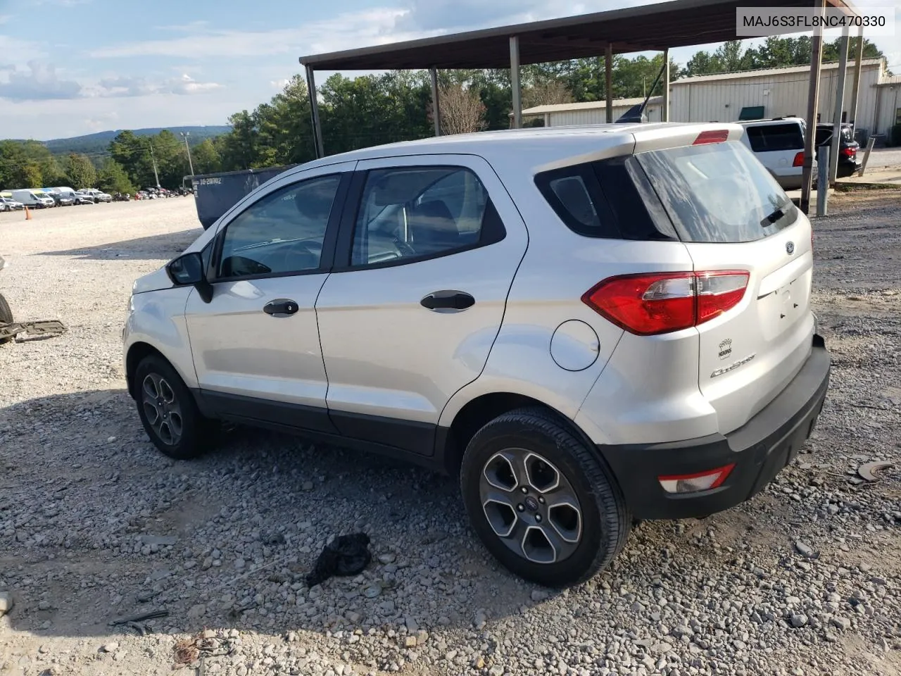 2022 Ford Ecosport S VIN: MAJ6S3FL8NC470330 Lot: 74510954