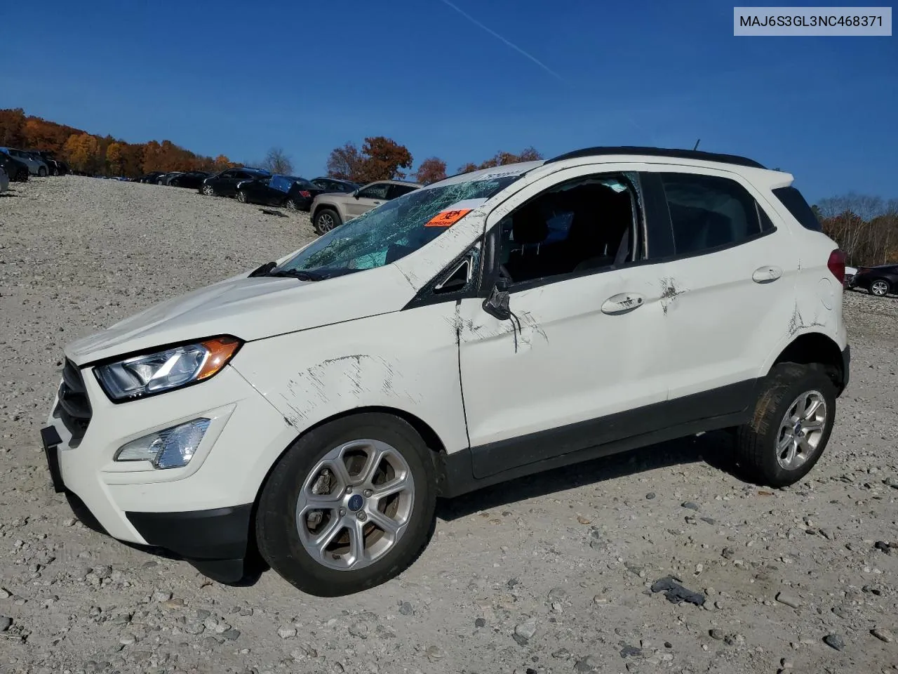 2022 Ford Ecosport Se VIN: MAJ6S3GL3NC468371 Lot: 75793874