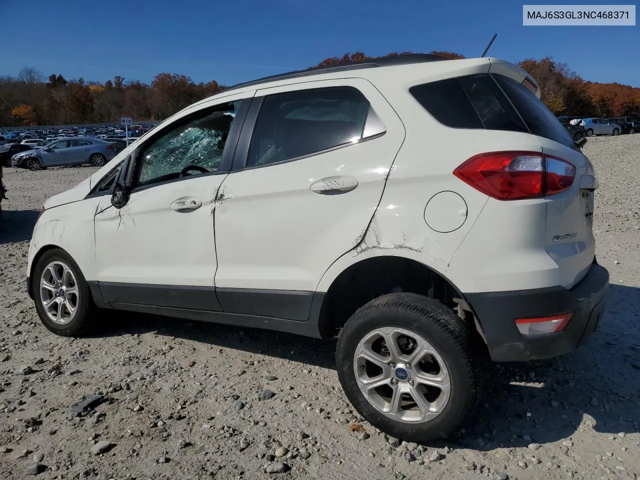 2022 Ford Ecosport Se VIN: MAJ6S3GL3NC468371 Lot: 75793874