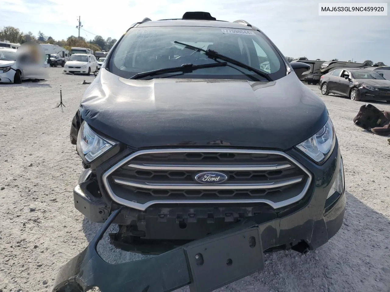 MAJ6S3GL9NC459920 2022 Ford Ecosport Se