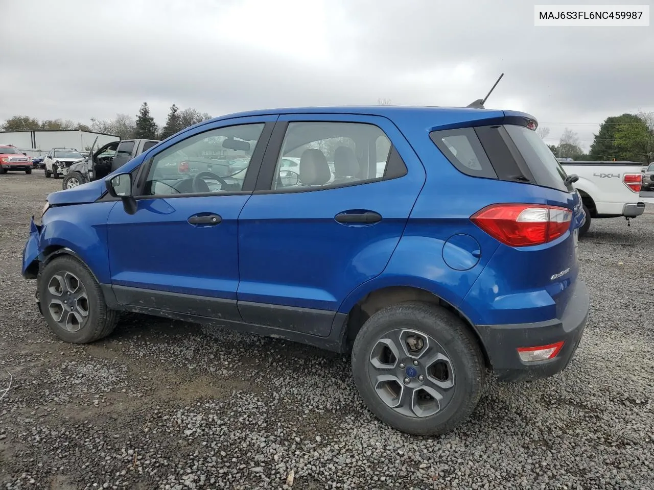 2022 Ford Ecosport S VIN: MAJ6S3FL6NC459987 Lot: 78990474