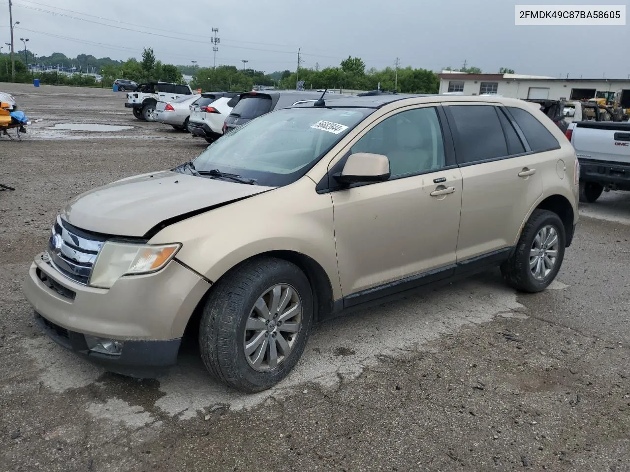 2007 Ford Edge Sel Plus VIN: 2FMDK49C87BA58605 Lot: 56682844