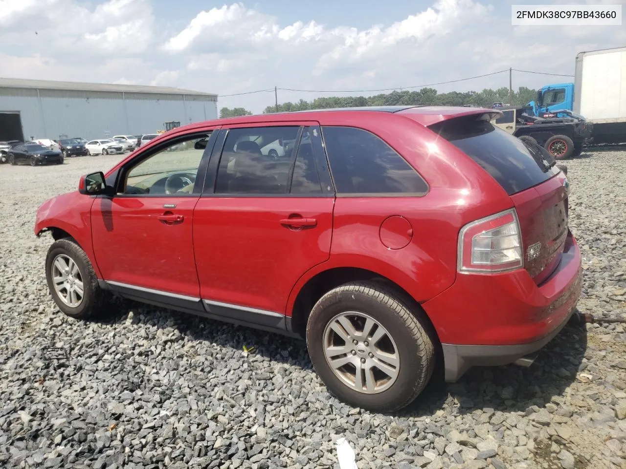 2007 Ford Edge Sel VIN: 2FMDK38C97BB43660 Lot: 63278774