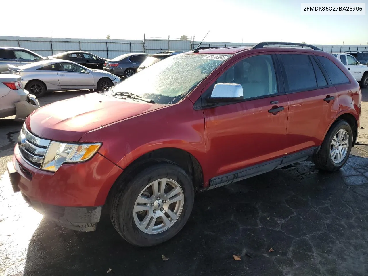 2007 Ford Edge Se VIN: 2FMDK36C27BA25906 Lot: 67135964