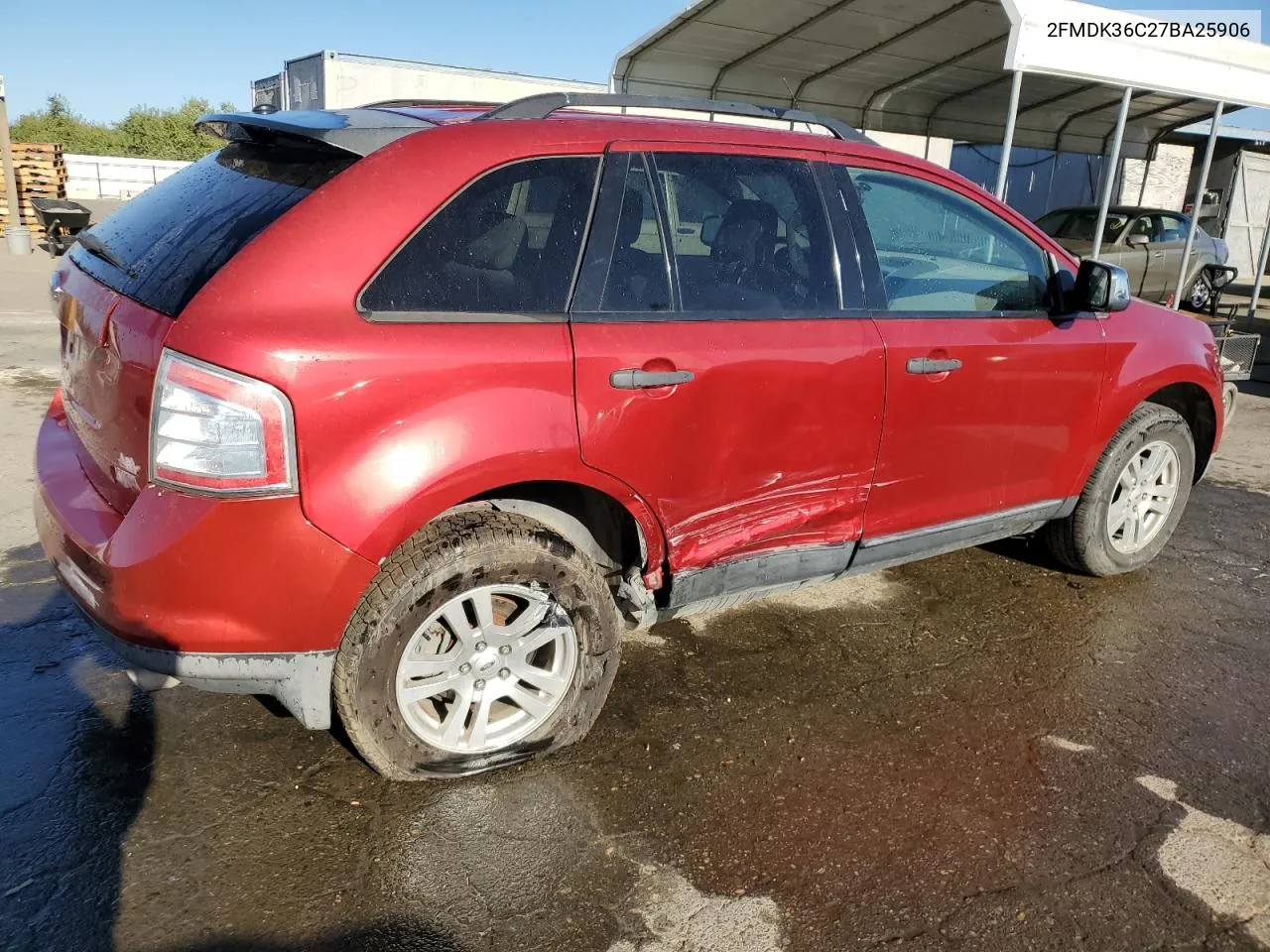 2007 Ford Edge Se VIN: 2FMDK36C27BA25906 Lot: 67135964