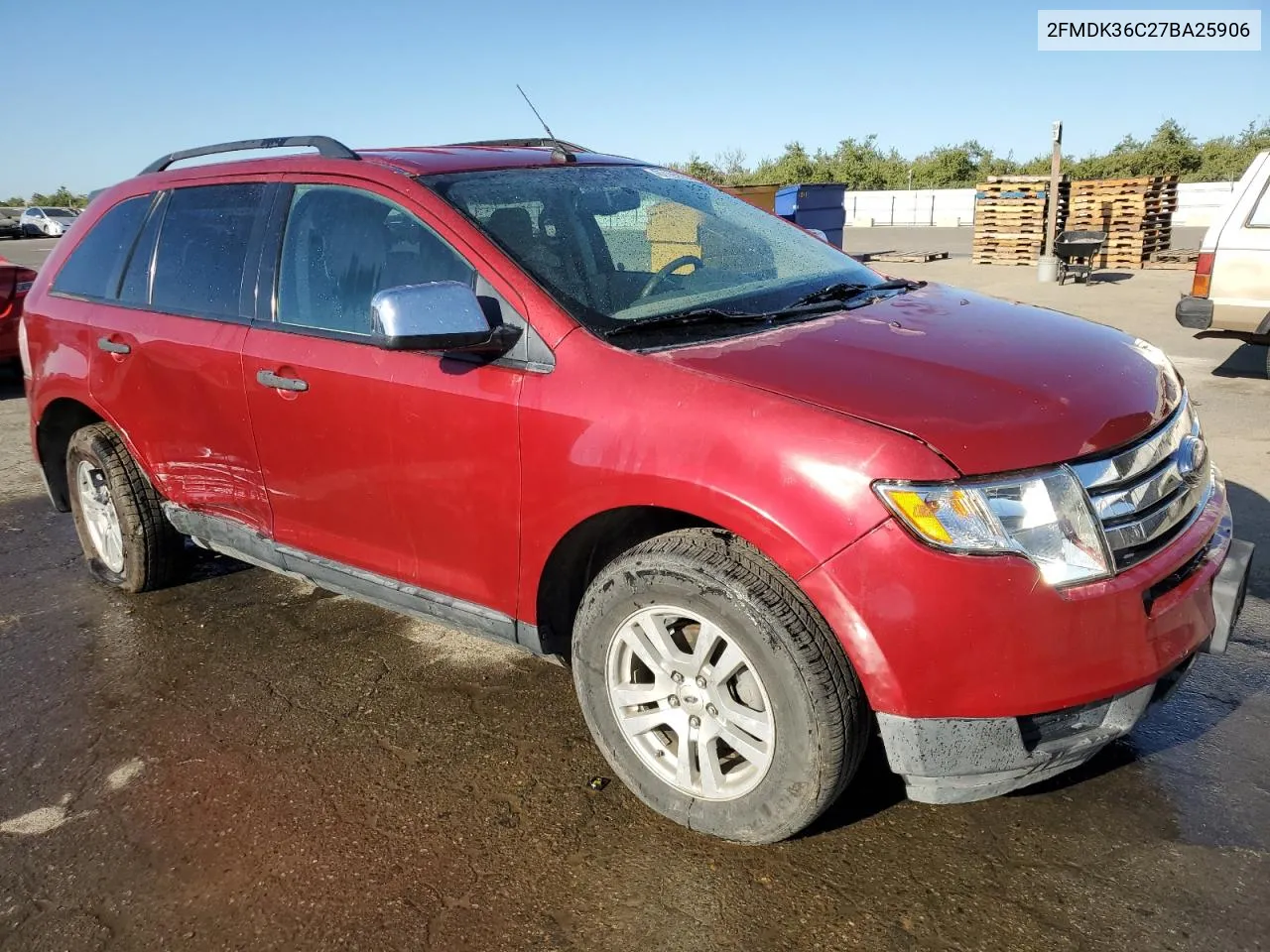 2007 Ford Edge Se VIN: 2FMDK36C27BA25906 Lot: 67135964