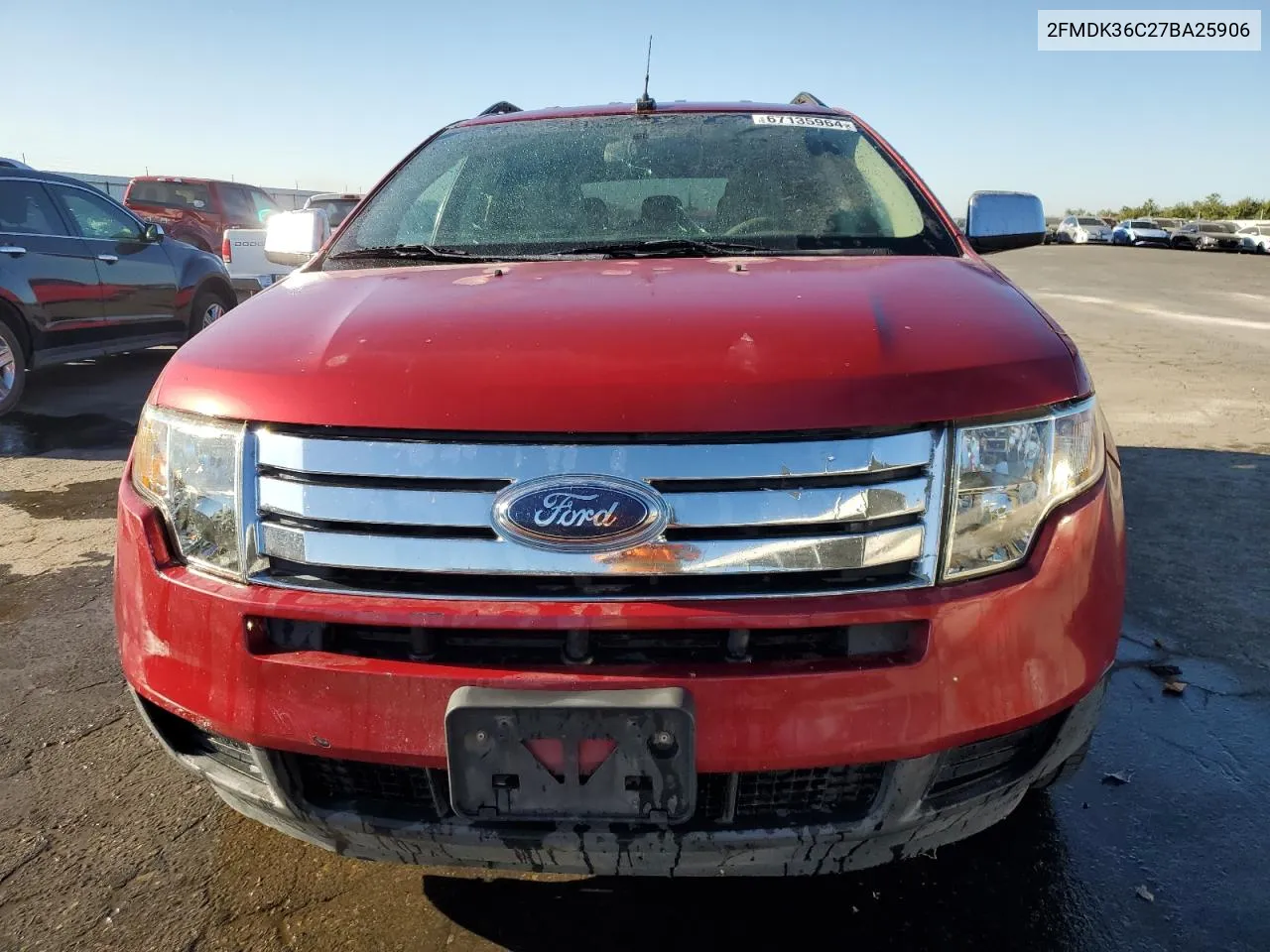 2007 Ford Edge Se VIN: 2FMDK36C27BA25906 Lot: 67135964