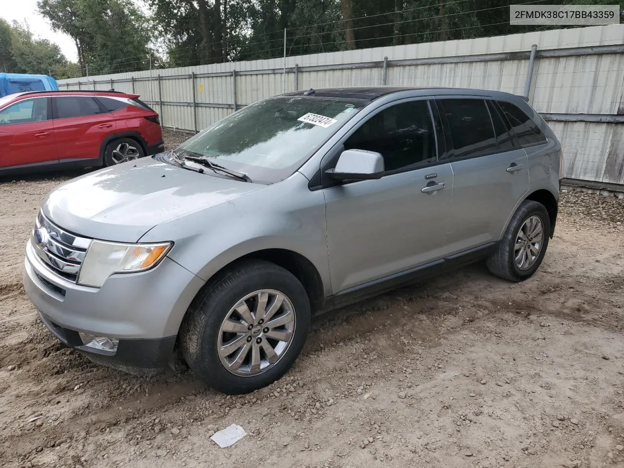 2007 Ford Edge Sel VIN: 2FMDK38C17BB43359 Lot: 67322474