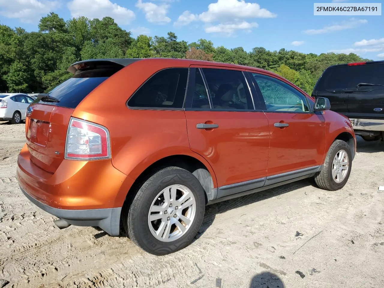 2FMDK46C27BA67191 2007 Ford Edge Se