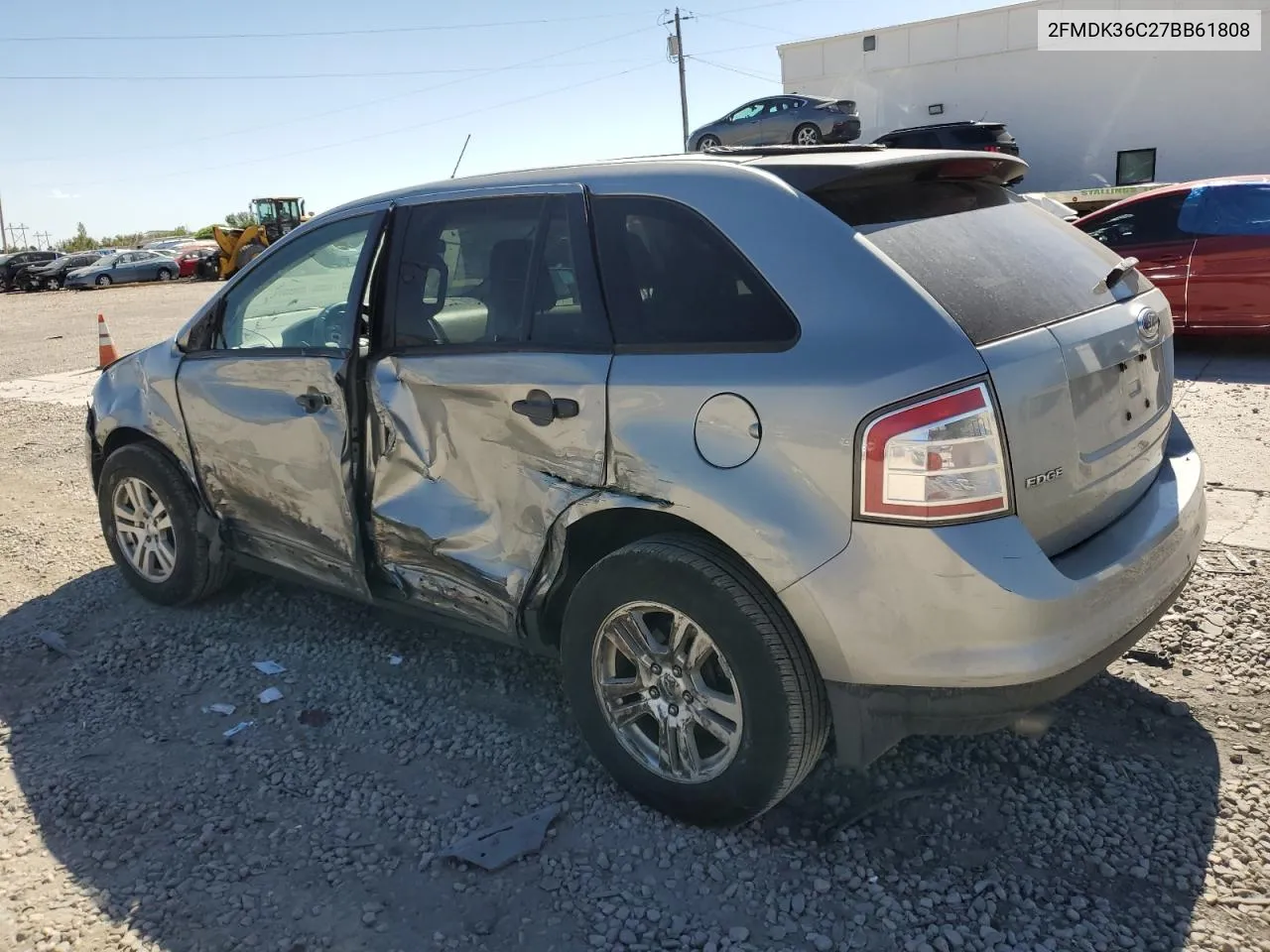 2007 Ford Edge Se VIN: 2FMDK36C27BB61808 Lot: 67844434