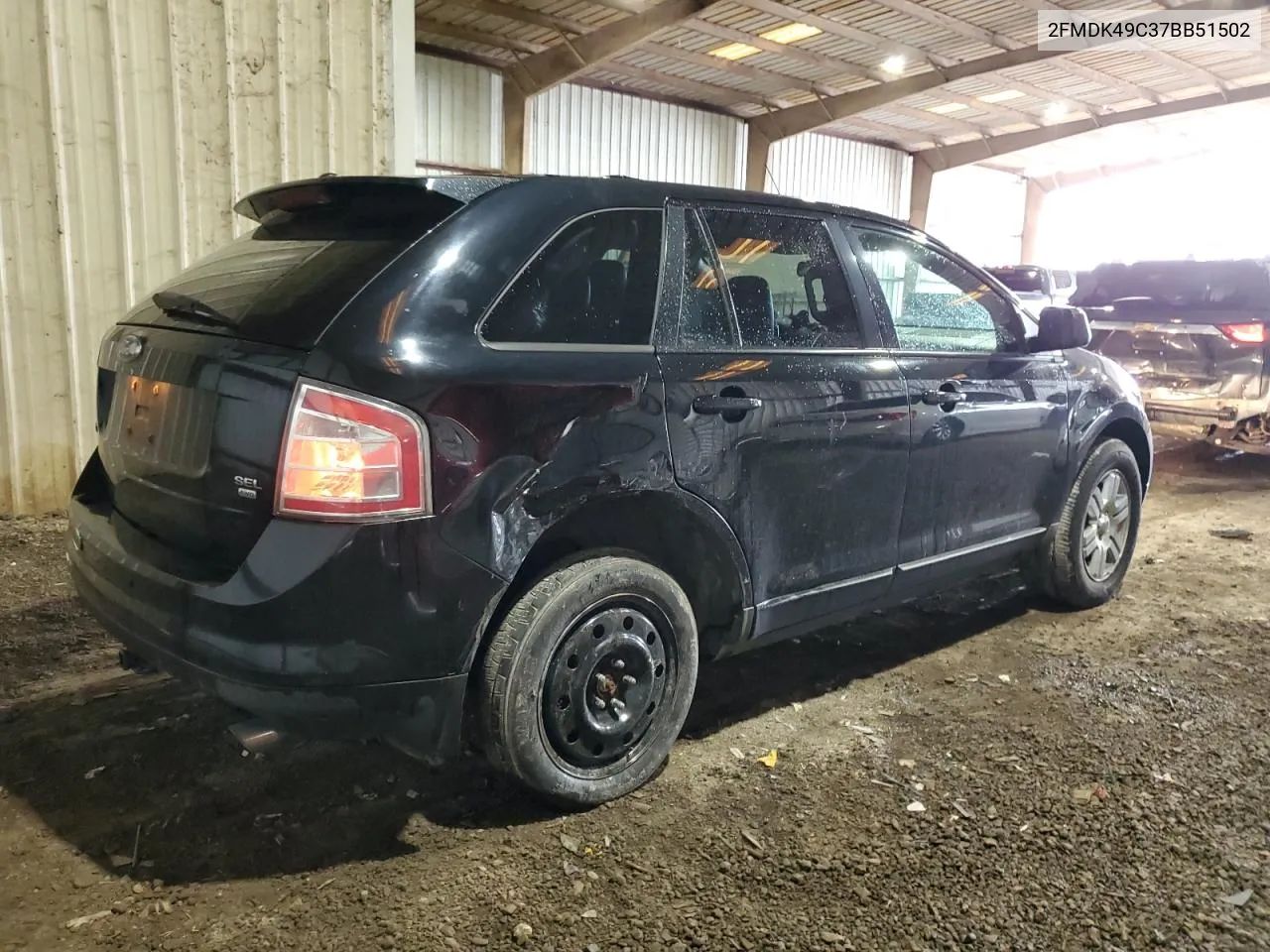 2007 Ford Edge Sel Plus VIN: 2FMDK49C37BB51502 Lot: 69734074