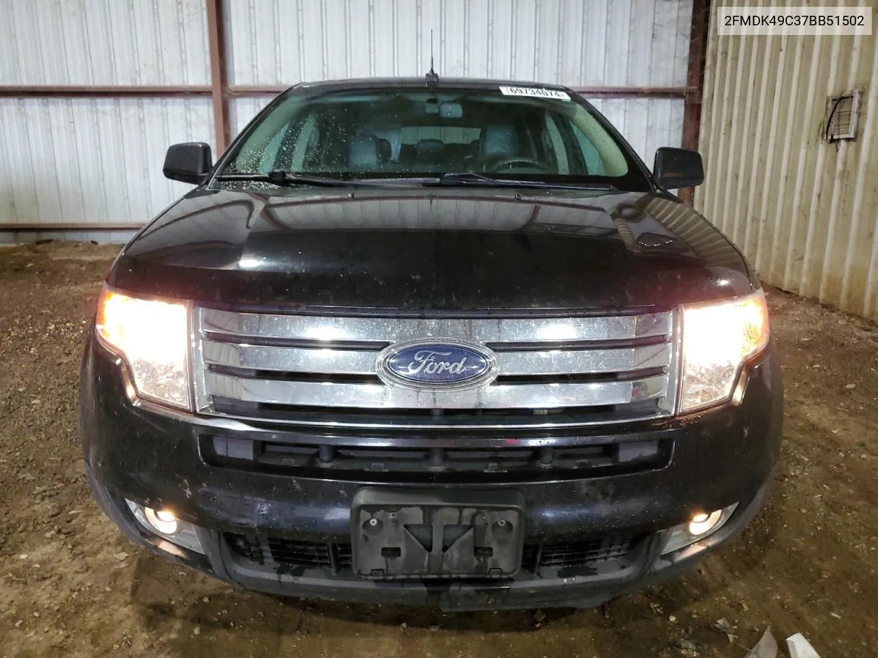 2007 Ford Edge Sel Plus VIN: 2FMDK49C37BB51502 Lot: 69734074