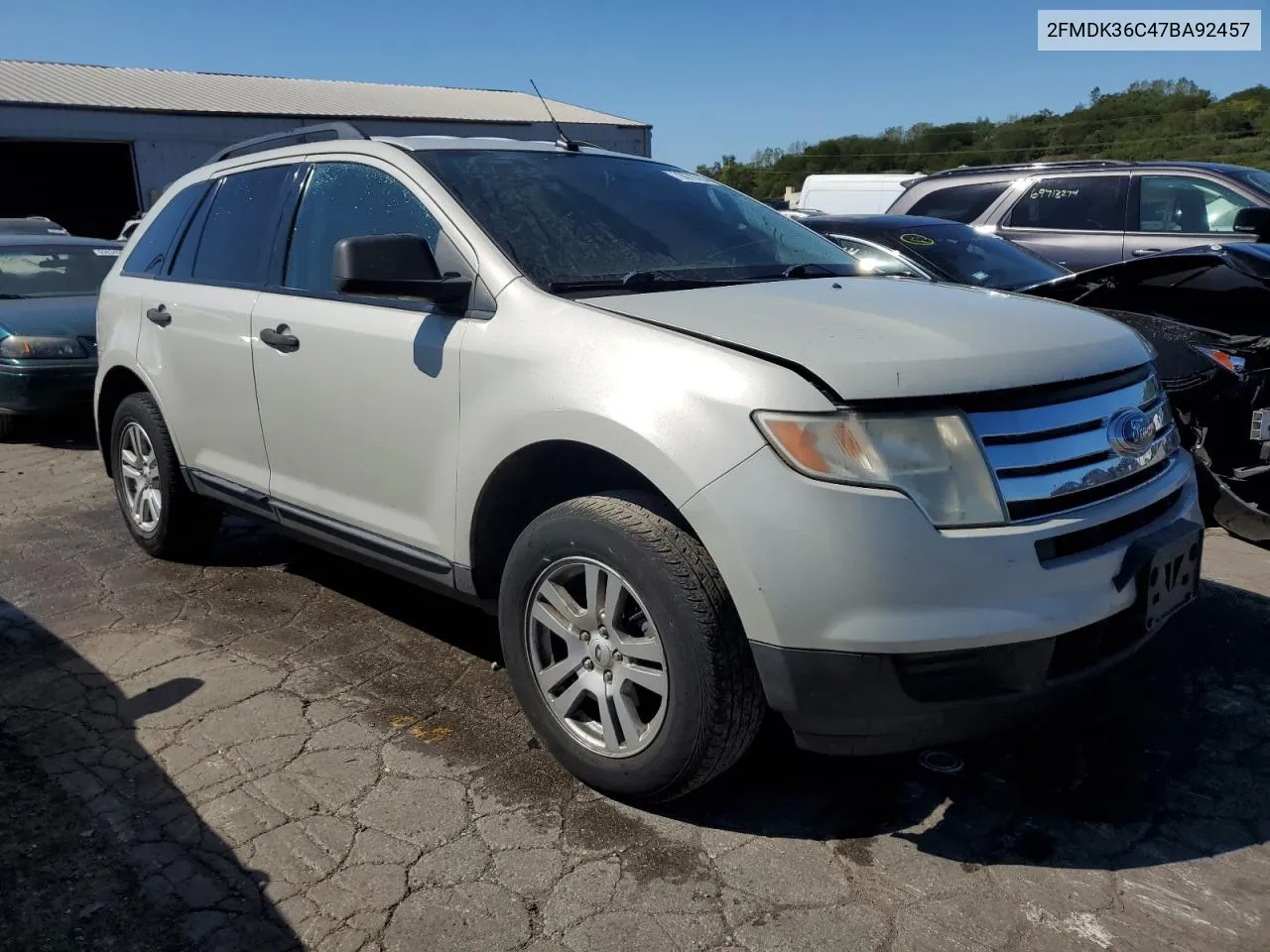 2007 Ford Edge Se VIN: 2FMDK36C47BA92457 Lot: 70079784