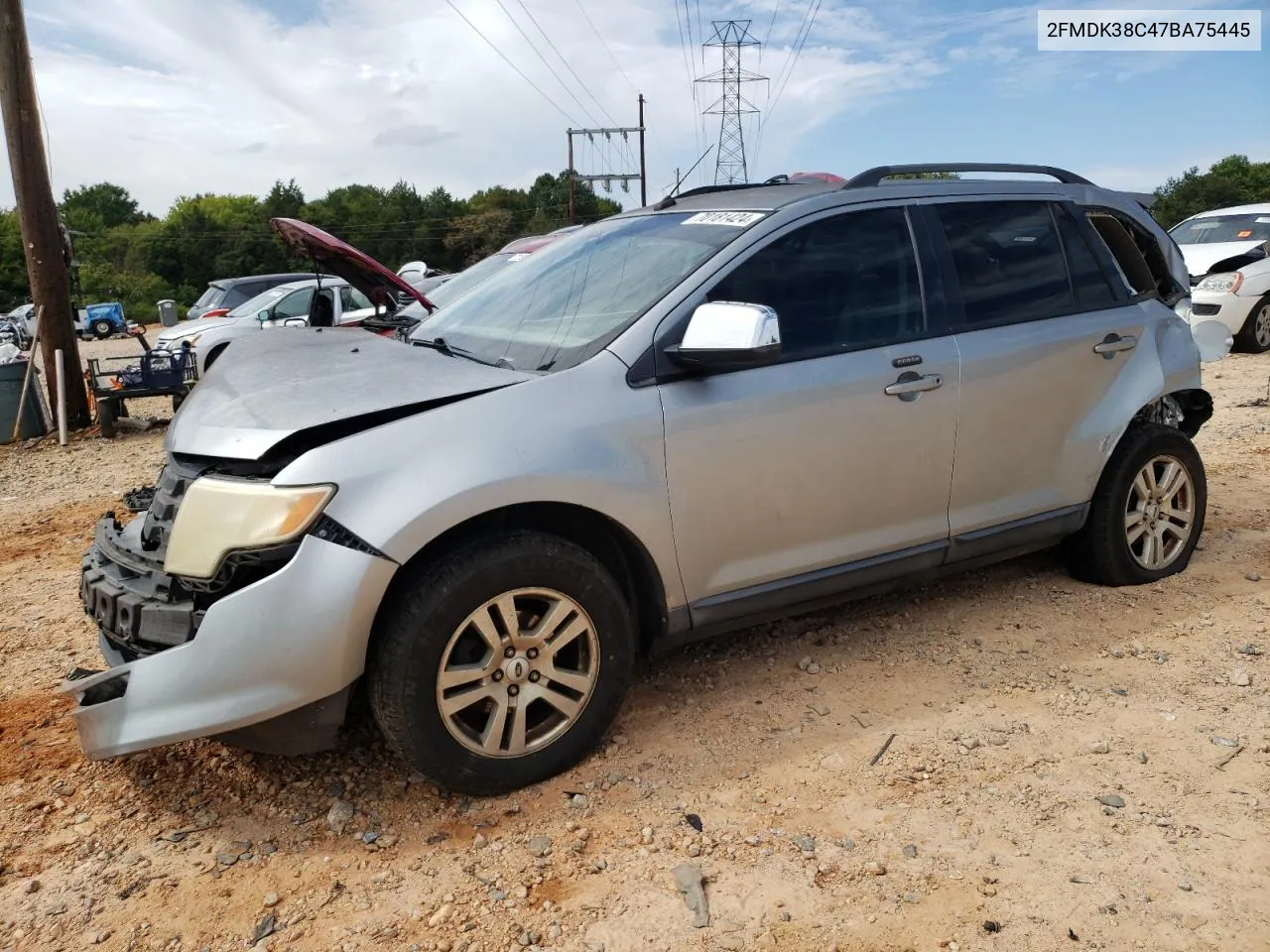 2007 Ford Edge Sel VIN: 2FMDK38C47BA75445 Lot: 70181424