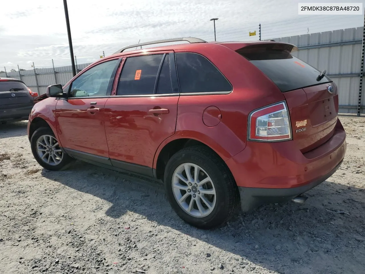 2007 Ford Edge Sel VIN: 2FMDK38C87BA48720 Lot: 70406244