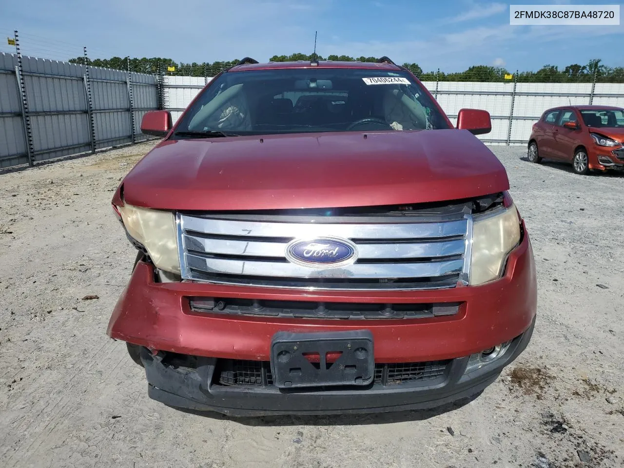 2007 Ford Edge Sel VIN: 2FMDK38C87BA48720 Lot: 70406244