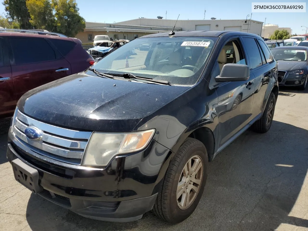 2007 Ford Edge Se VIN: 2FMDK36C07BA69290 Lot: 70535874