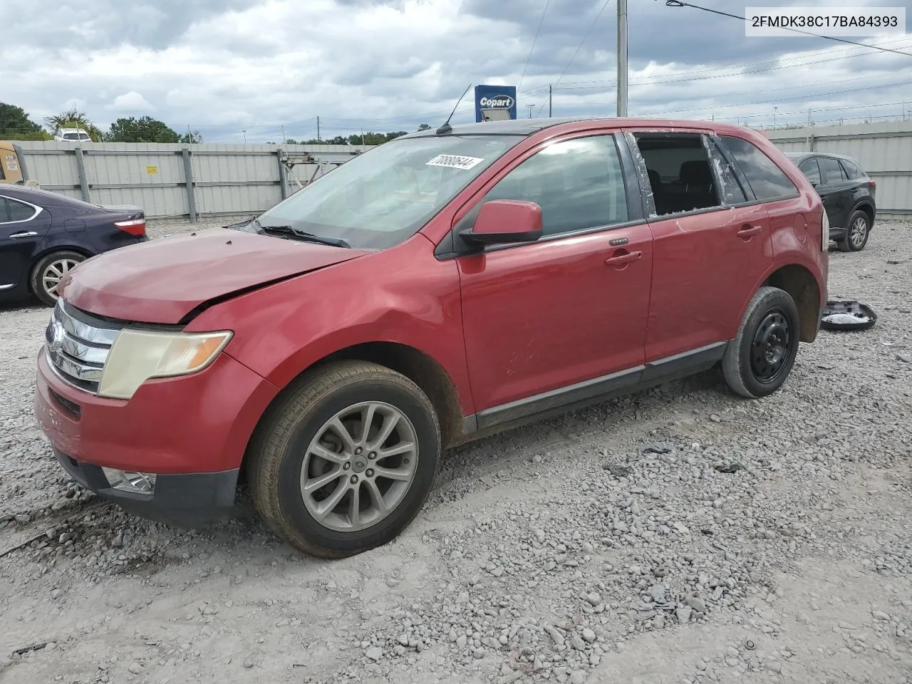 2007 Ford Edge Sel VIN: 2FMDK38C17BA84393 Lot: 70880644