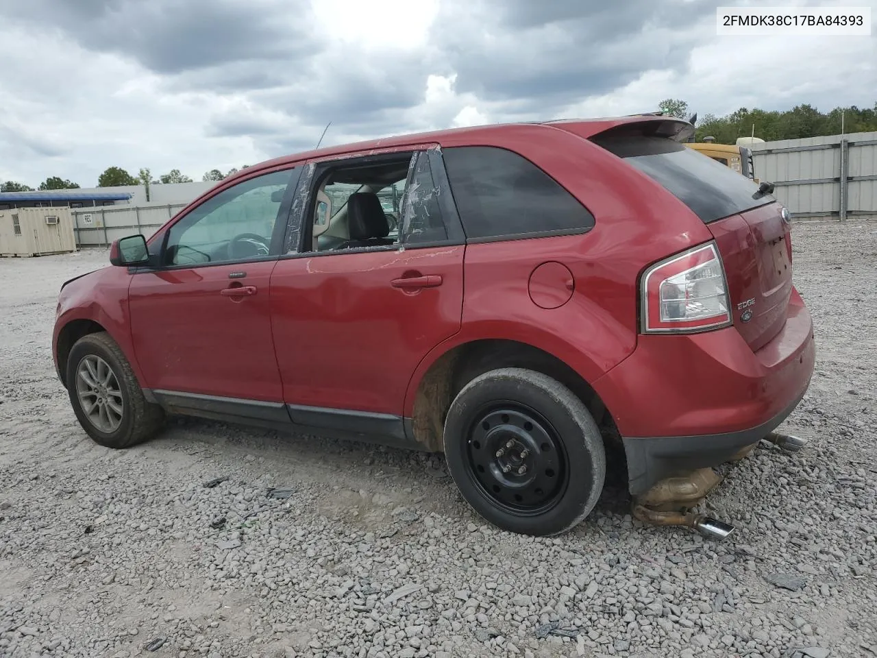 2007 Ford Edge Sel VIN: 2FMDK38C17BA84393 Lot: 70880644