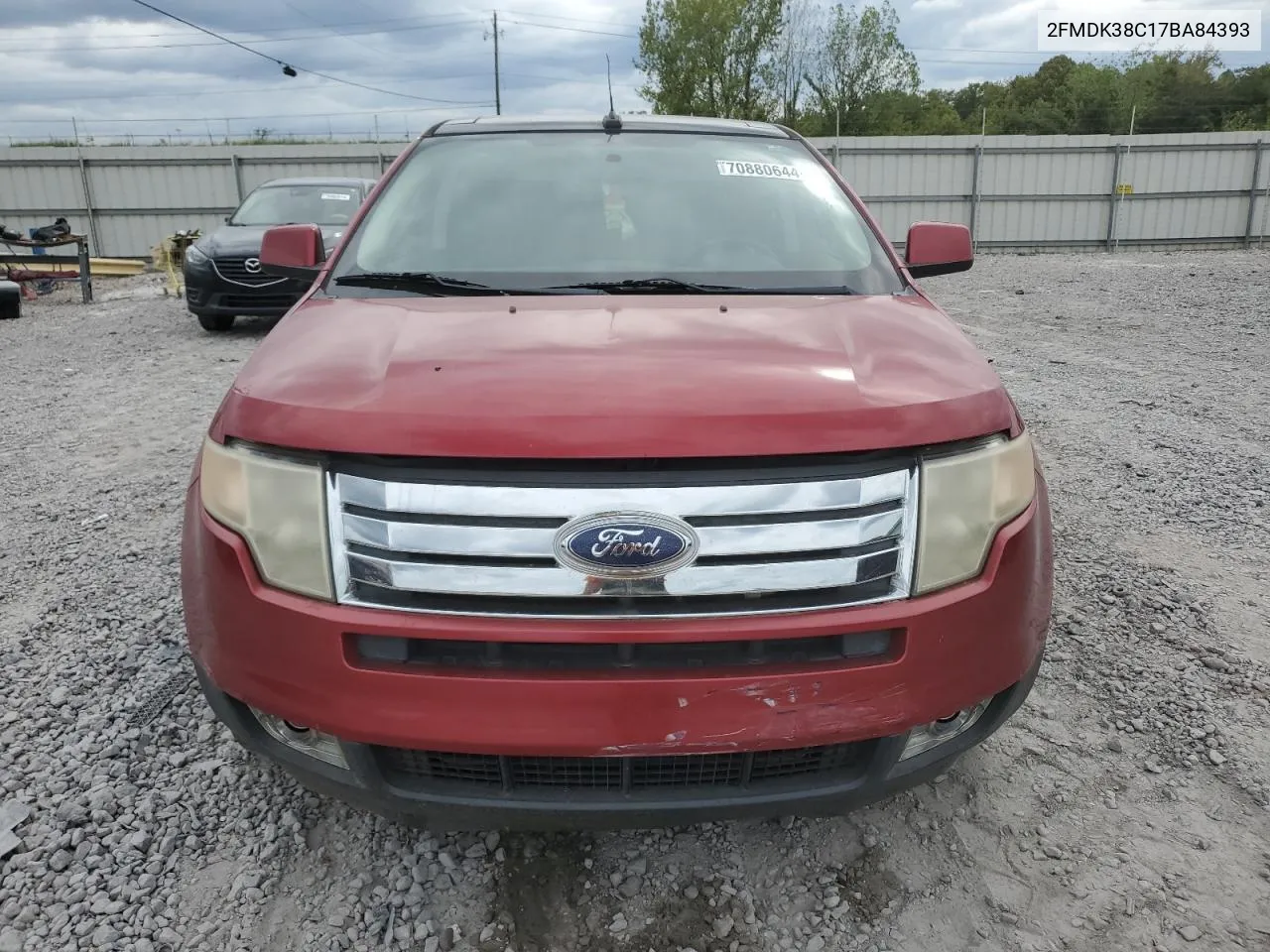 2007 Ford Edge Sel VIN: 2FMDK38C17BA84393 Lot: 70880644