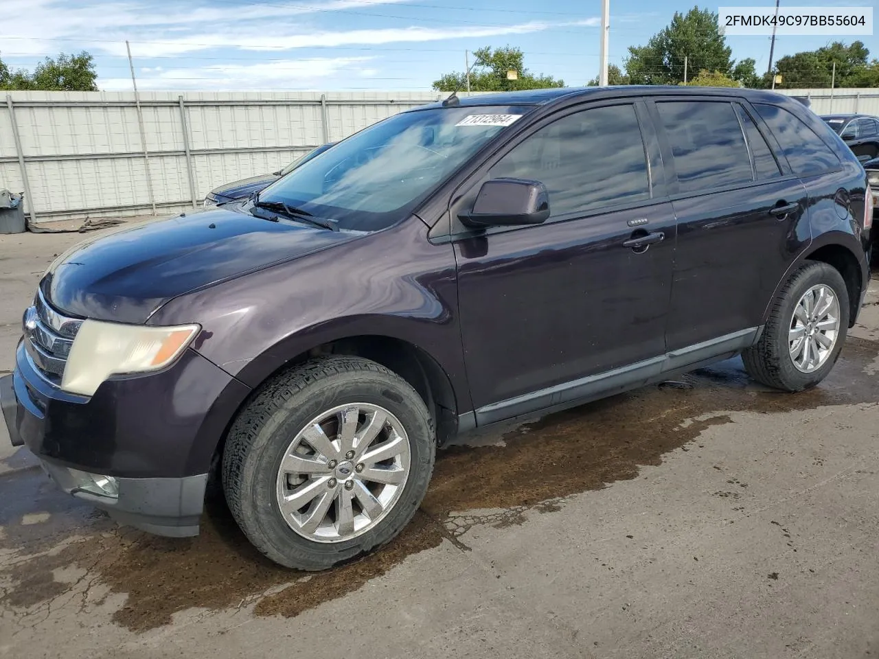 2007 Ford Edge Sel Plus VIN: 2FMDK49C97BB55604 Lot: 71312964