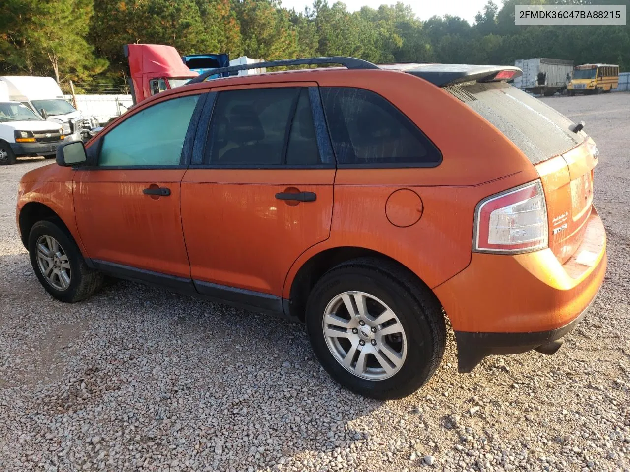 2007 Ford Edge Se VIN: 2FMDK36C47BA88215 Lot: 71571484