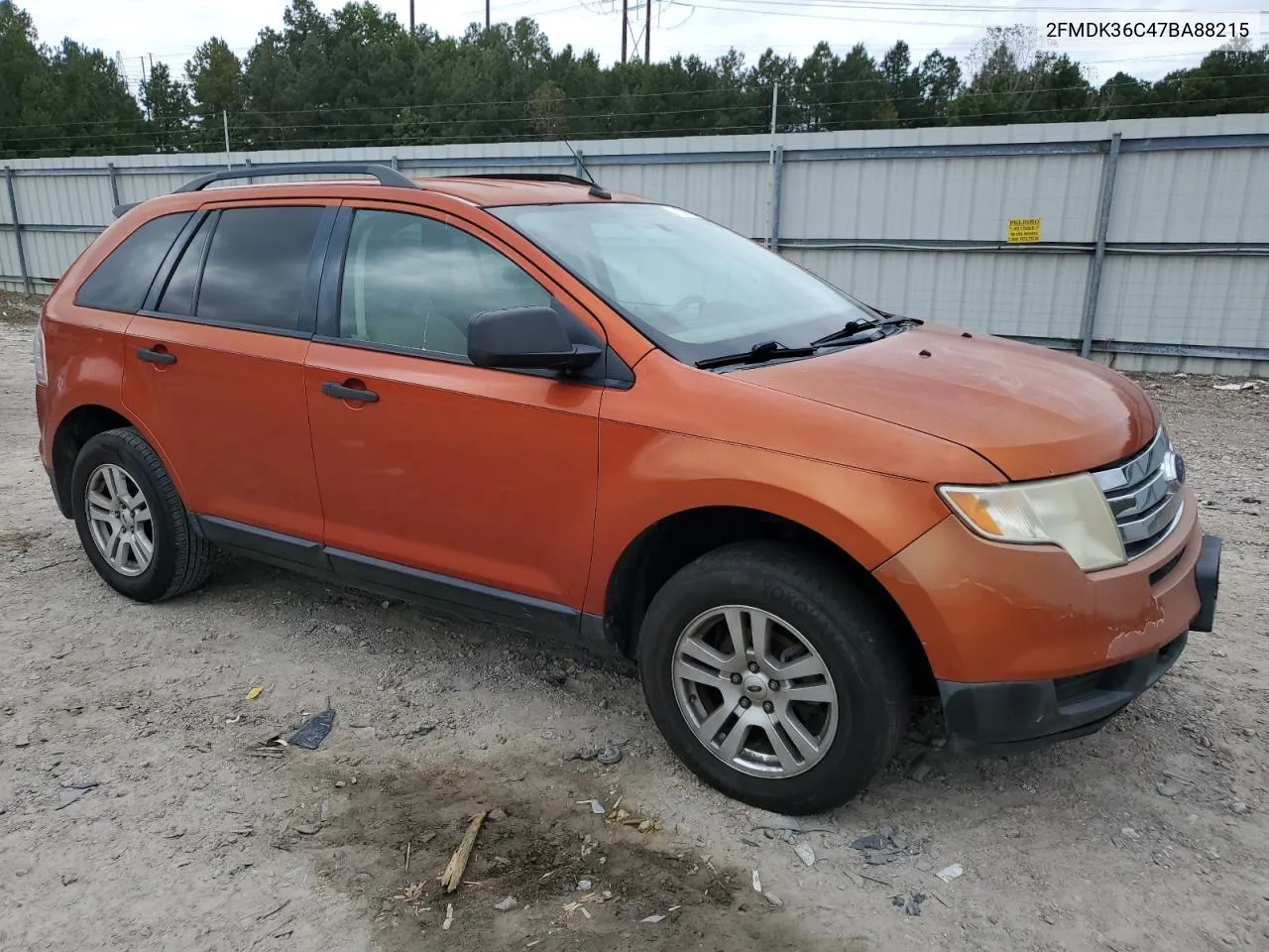 2007 Ford Edge Se VIN: 2FMDK36C47BA88215 Lot: 71571484