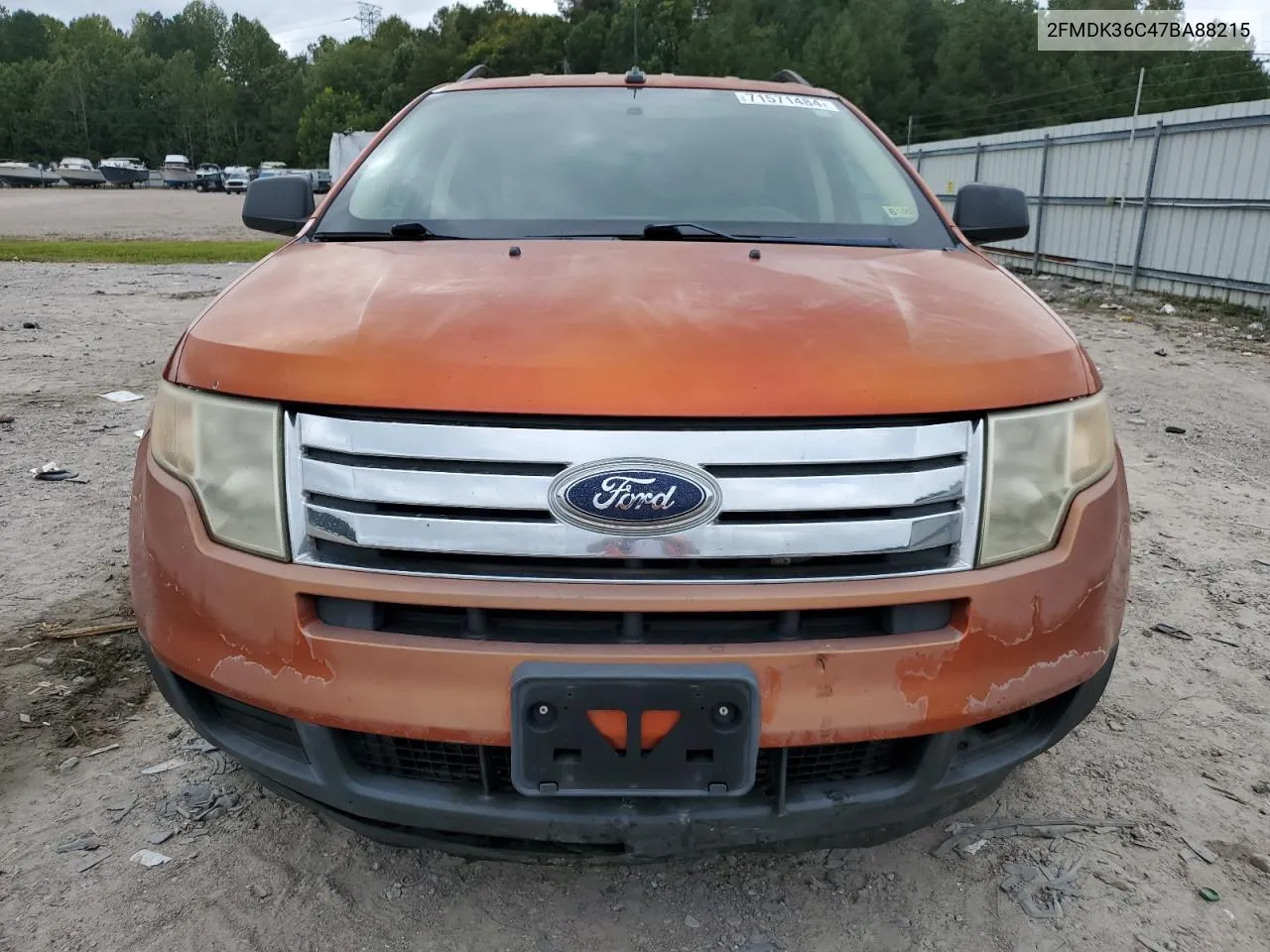 2007 Ford Edge Se VIN: 2FMDK36C47BA88215 Lot: 71571484