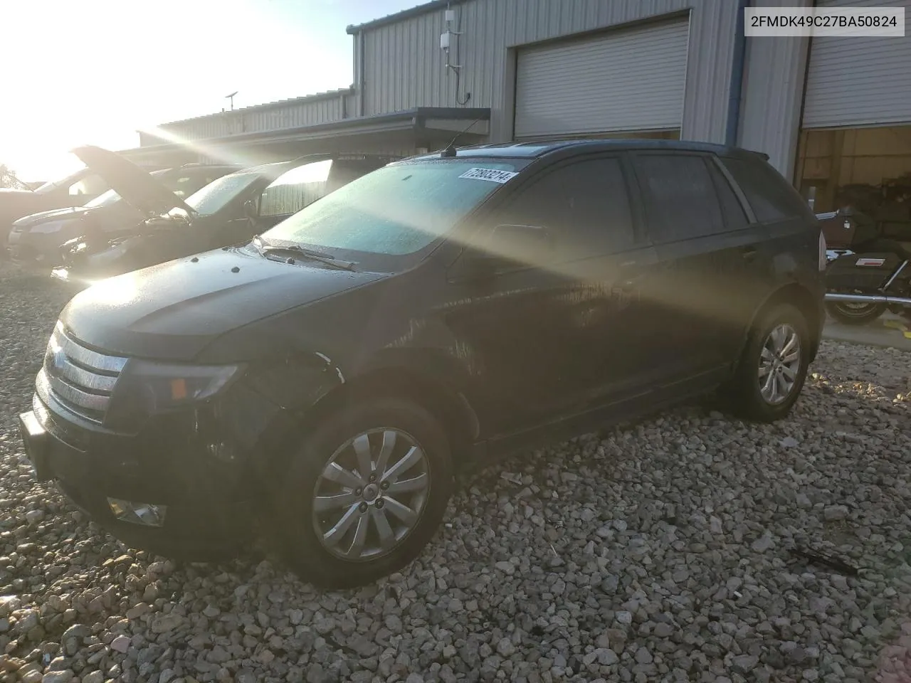 2007 Ford Edge Sel Plus VIN: 2FMDK49C27BA50824 Lot: 72803214