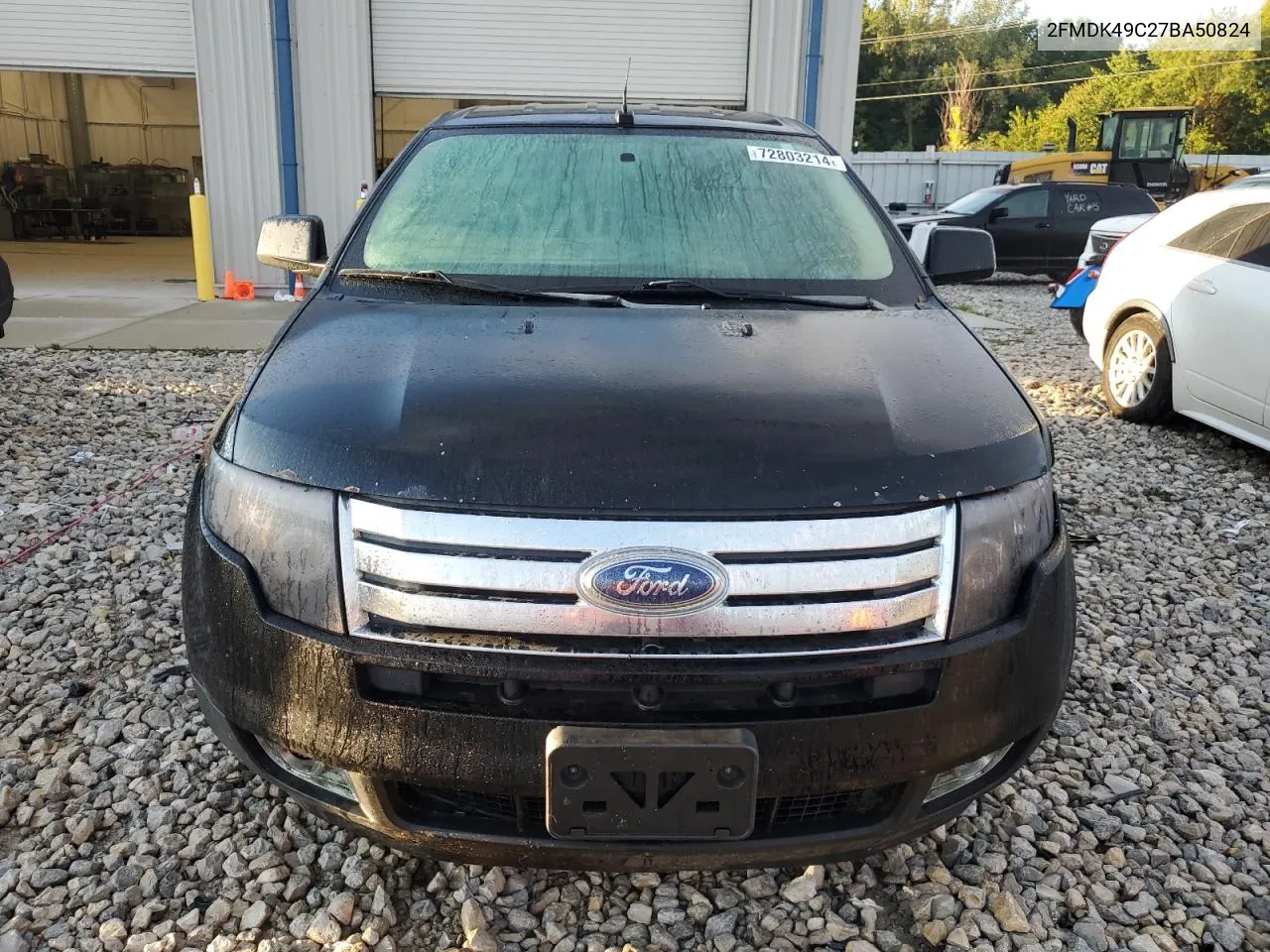 2007 Ford Edge Sel Plus VIN: 2FMDK49C27BA50824 Lot: 72803214