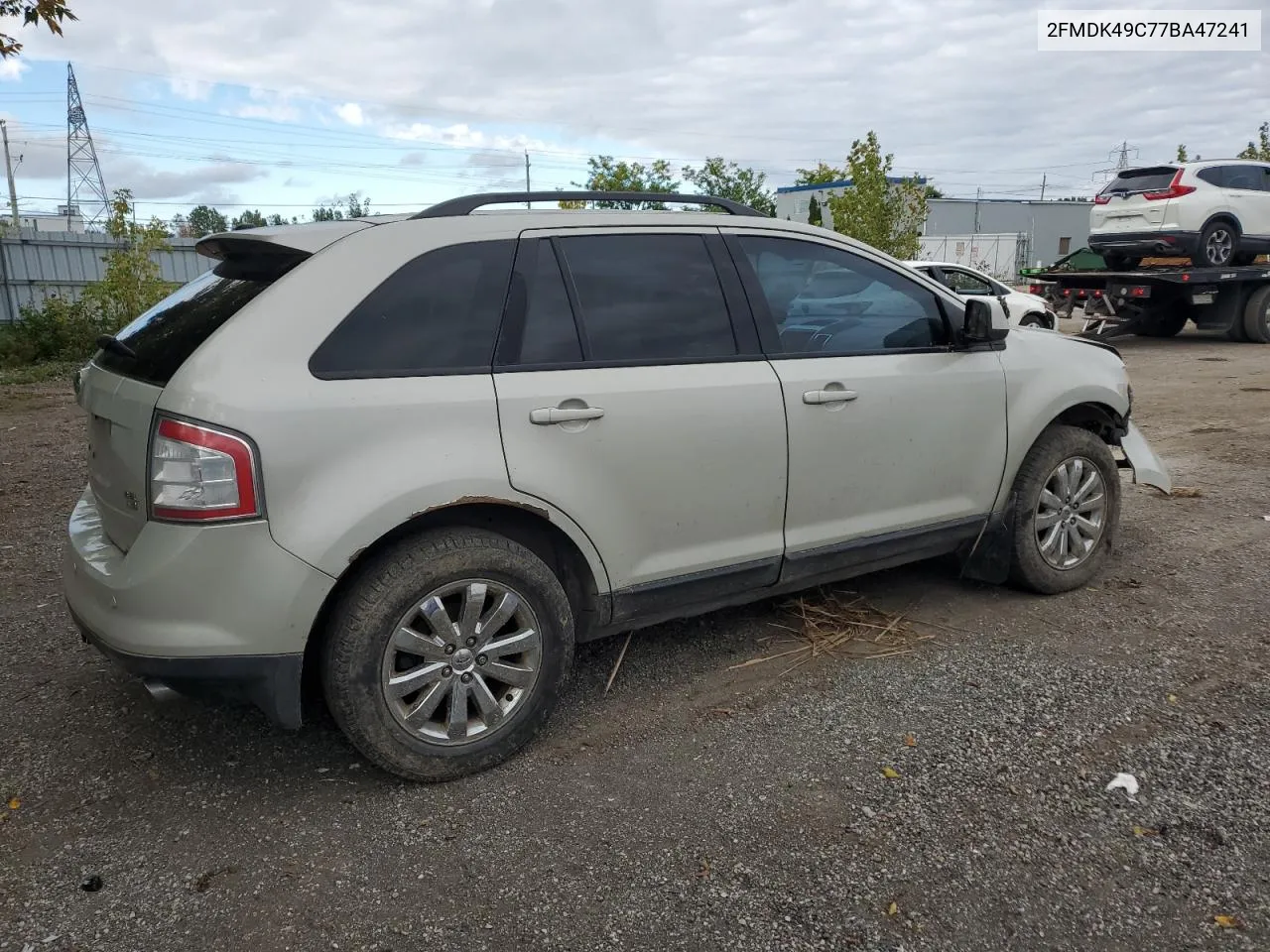 2007 Ford Edge Sel Plus VIN: 2FMDK49C77BA47241 Lot: 74200564