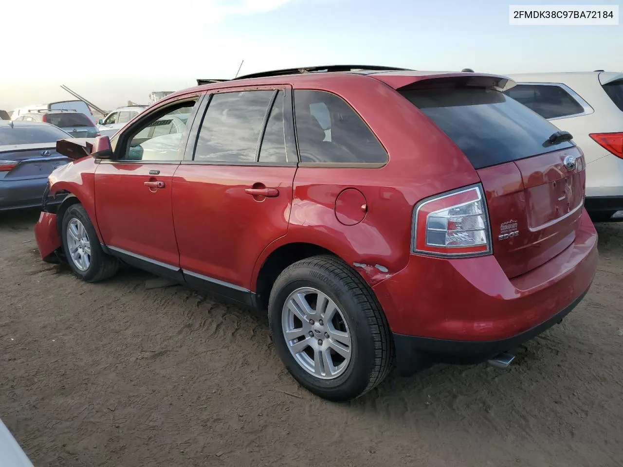 2007 Ford Edge Sel VIN: 2FMDK38C97BA72184 Lot: 74276714