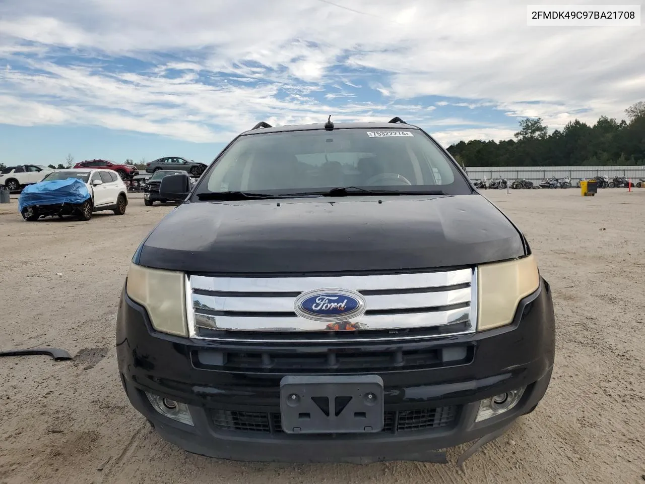 2007 Ford Edge Sel Plus VIN: 2FMDK49C97BA21708 Lot: 75322274