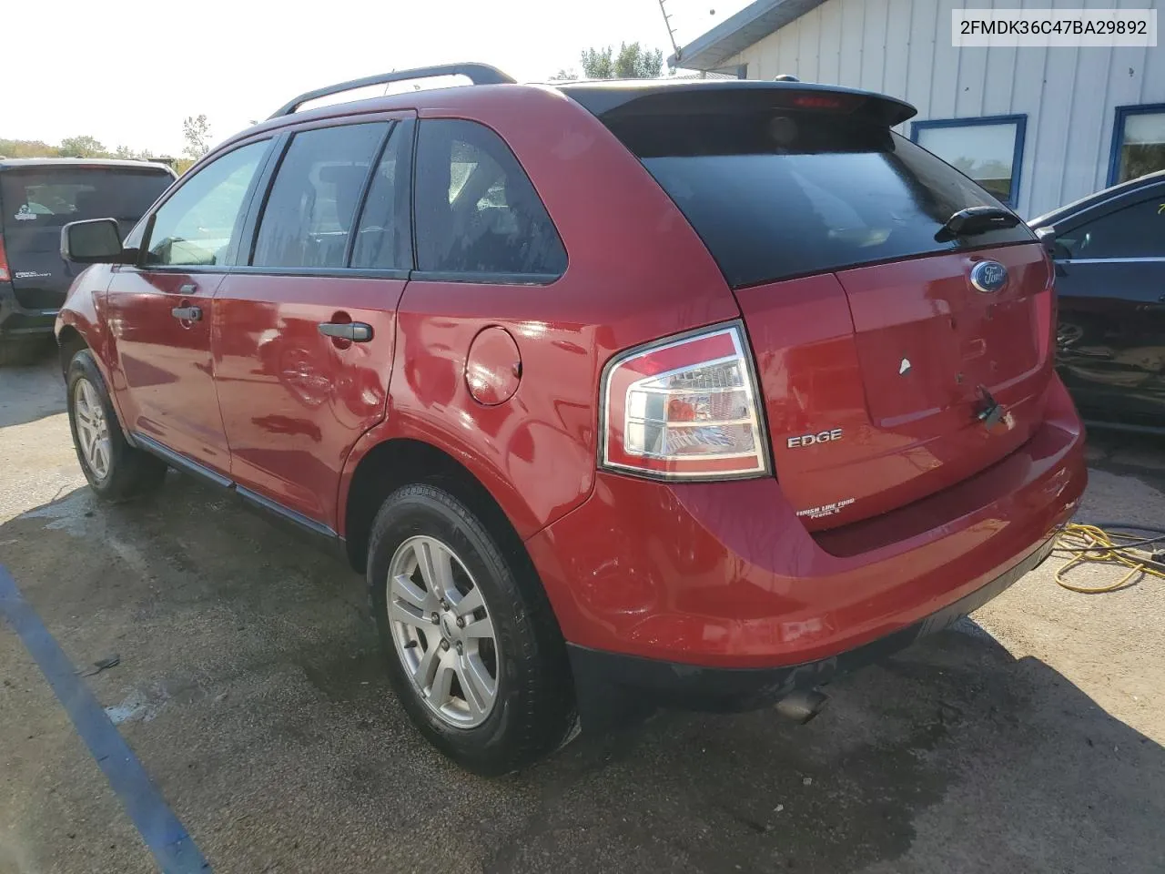 2007 Ford Edge Se VIN: 2FMDK36C47BA29892 Lot: 75455554