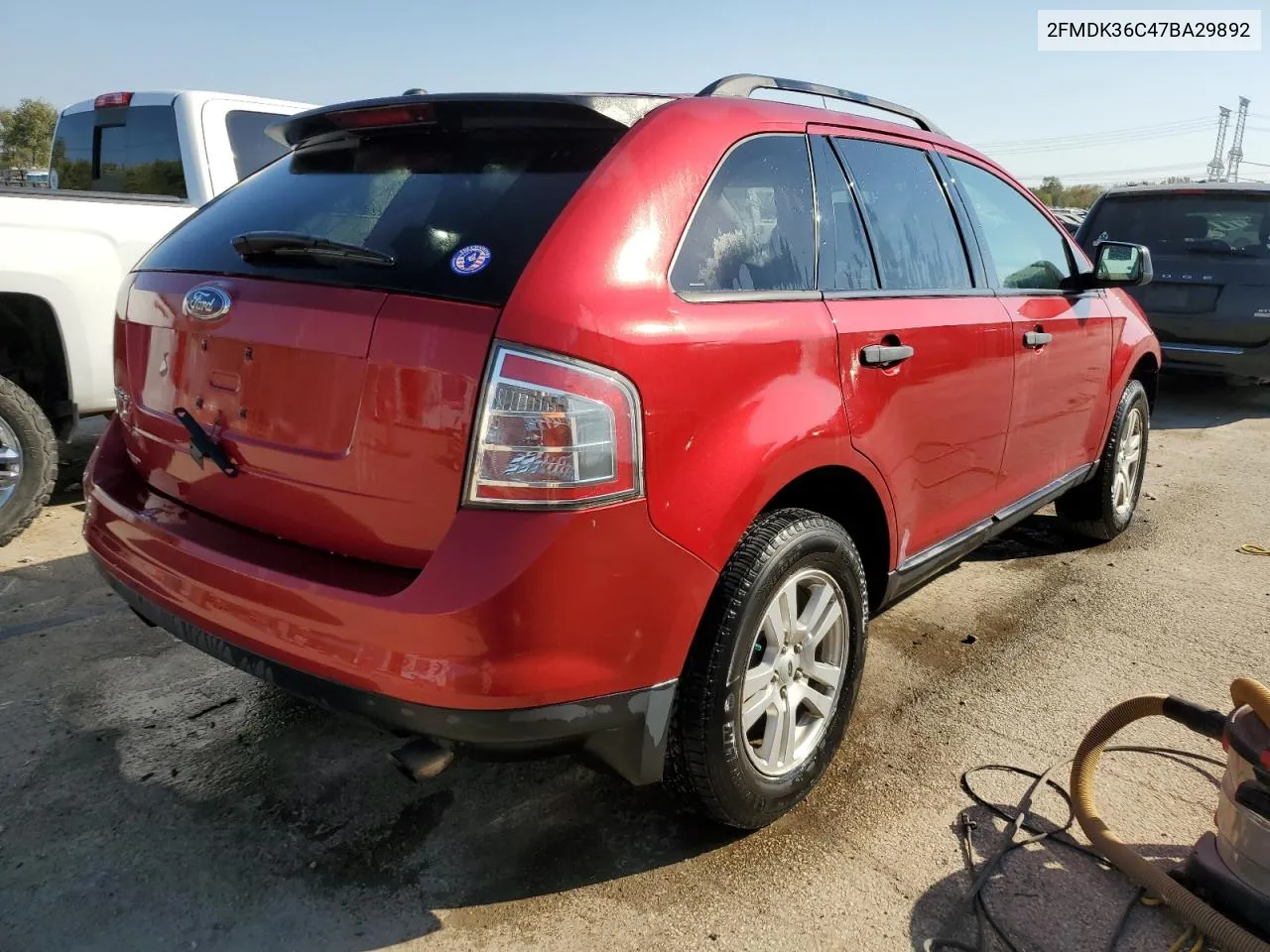 2007 Ford Edge Se VIN: 2FMDK36C47BA29892 Lot: 75455554