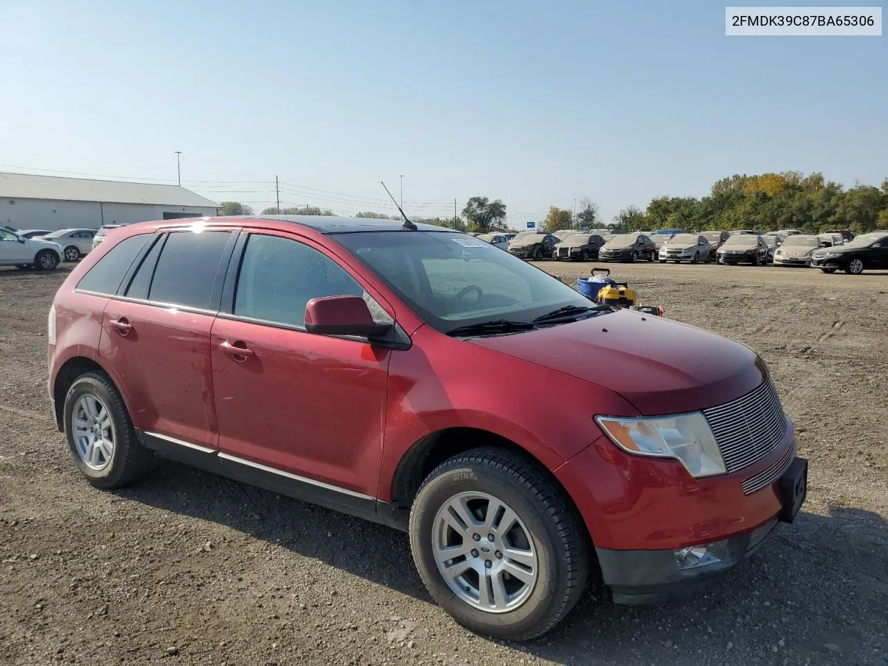 2007 Ford Edge Sel Plus VIN: 2FMDK39C87BA65306 Lot: 75681894