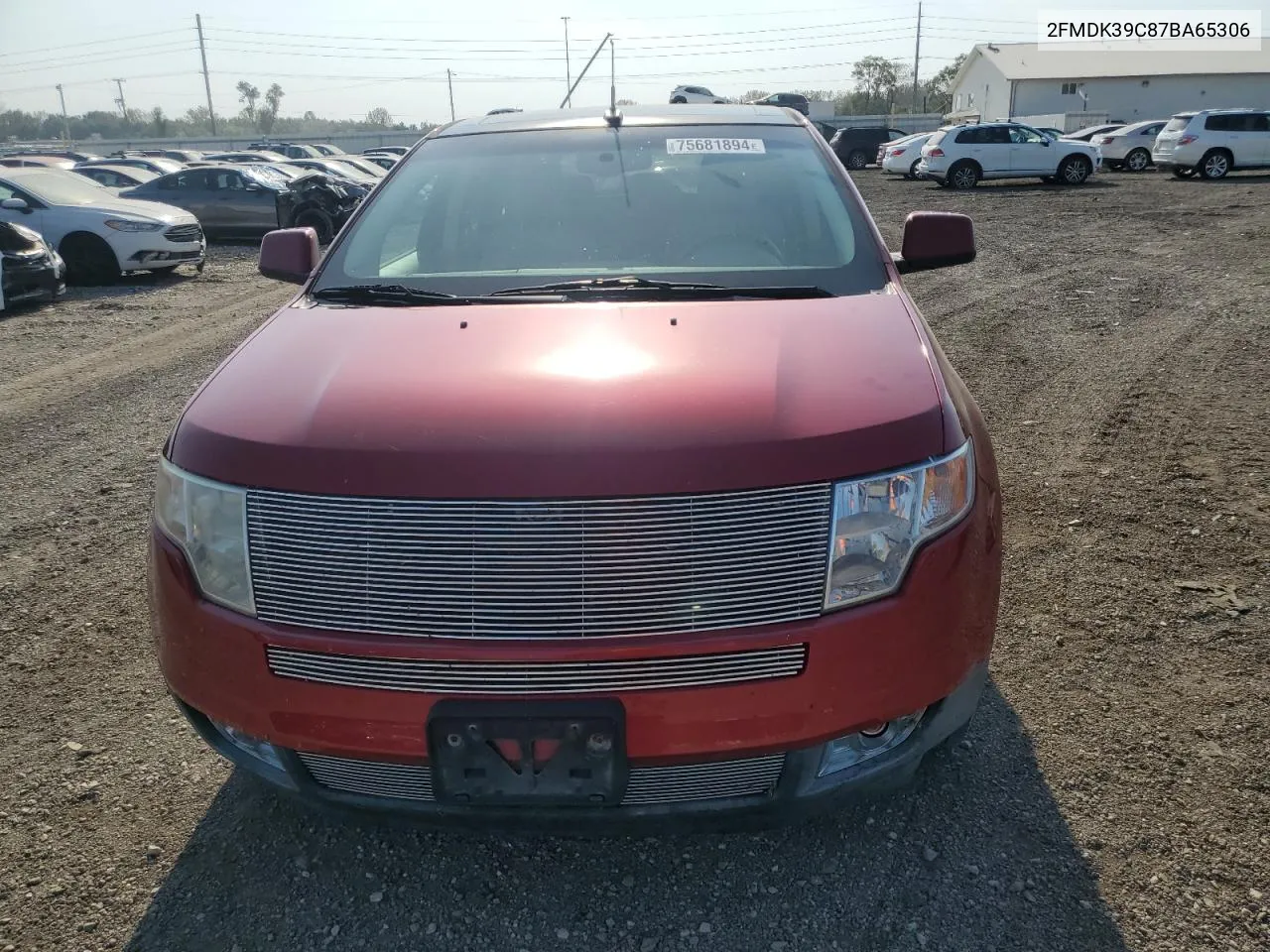 2007 Ford Edge Sel Plus VIN: 2FMDK39C87BA65306 Lot: 75681894