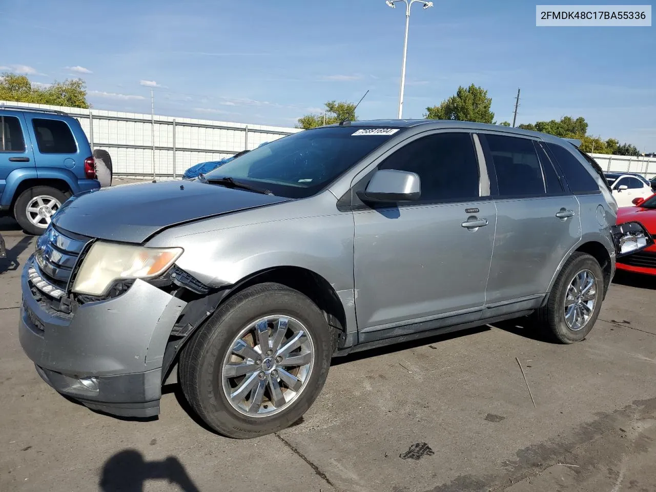 2007 Ford Edge Sel VIN: 2FMDK48C17BA55336 Lot: 75891694