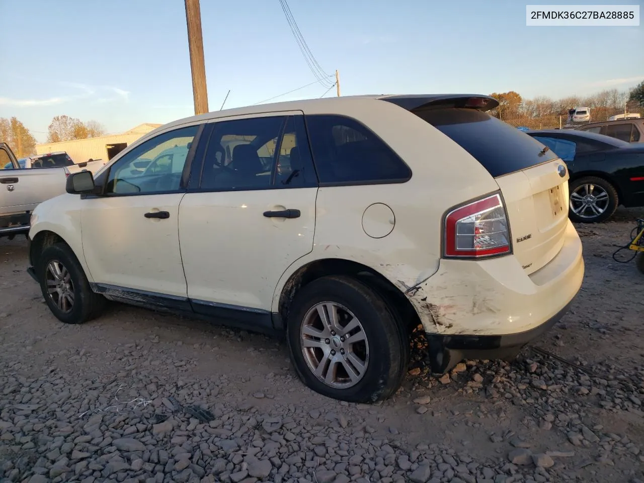 2007 Ford Edge Se VIN: 2FMDK36C27BA28885 Lot: 77741414