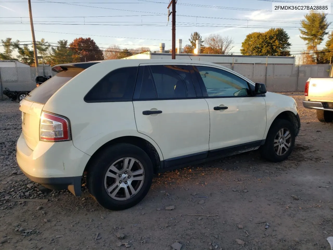 2007 Ford Edge Se VIN: 2FMDK36C27BA28885 Lot: 77741414