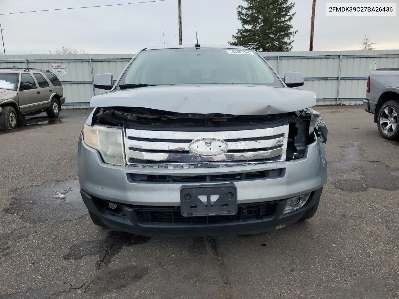 2007 Ford Edge Sel Plus VIN: 2FMDK39C27BA26436 Lot: 78442284