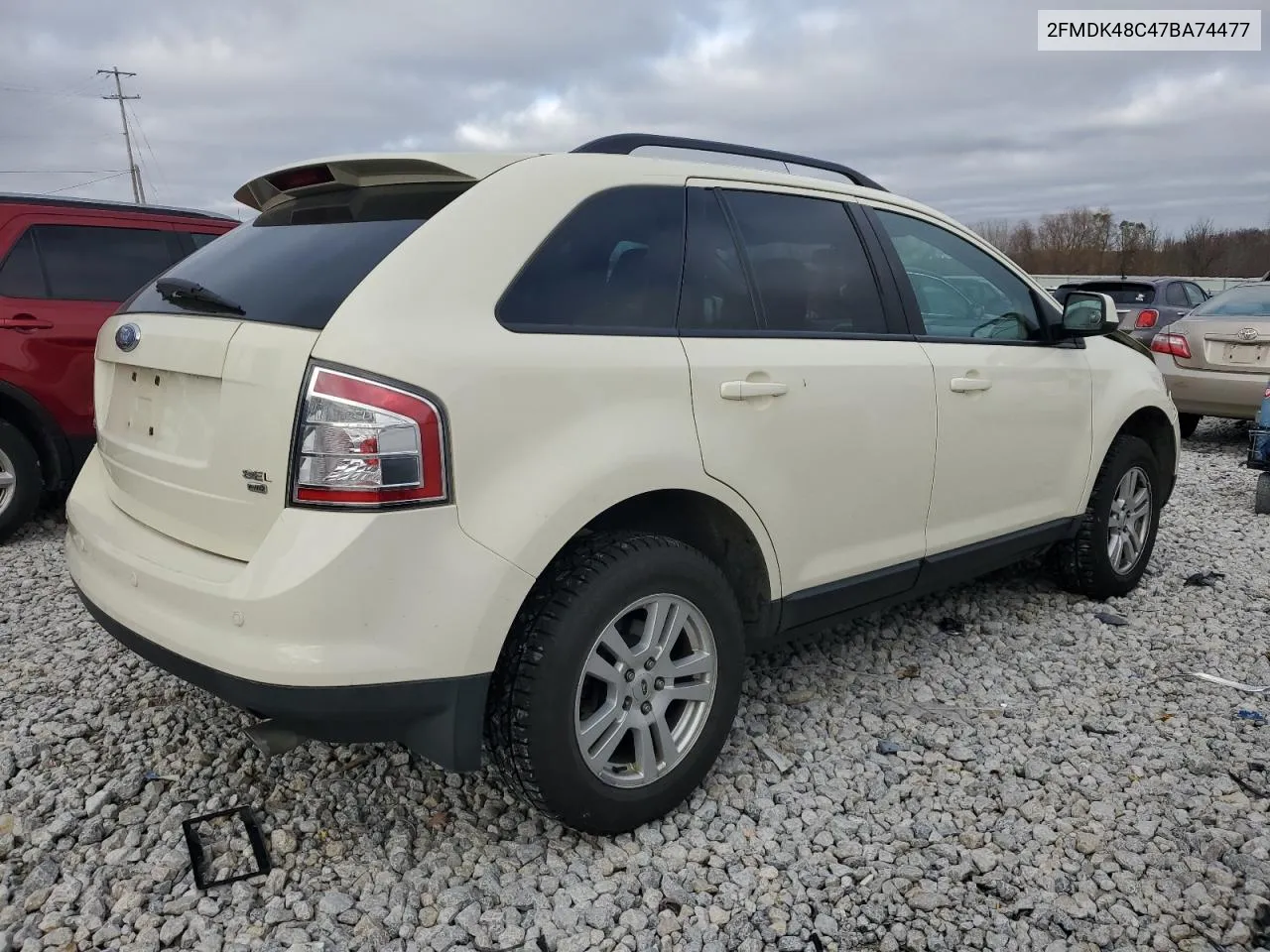 2007 Ford Edge Sel VIN: 2FMDK48C47BA74477 Lot: 78674994