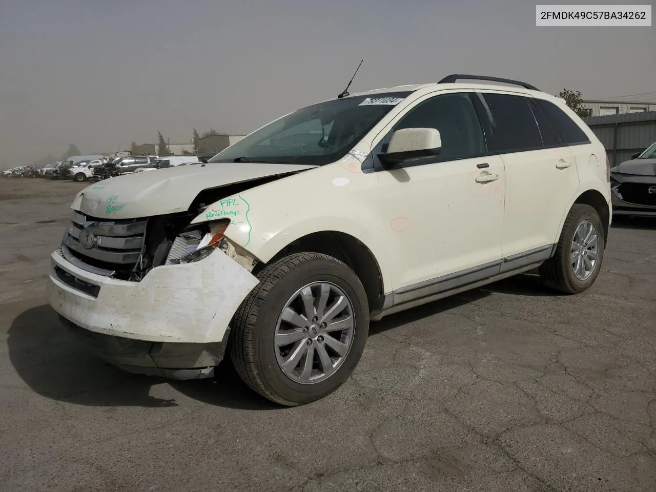 2007 Ford Edge Sel Plus VIN: 2FMDK49C57BA34262 Lot: 79311034