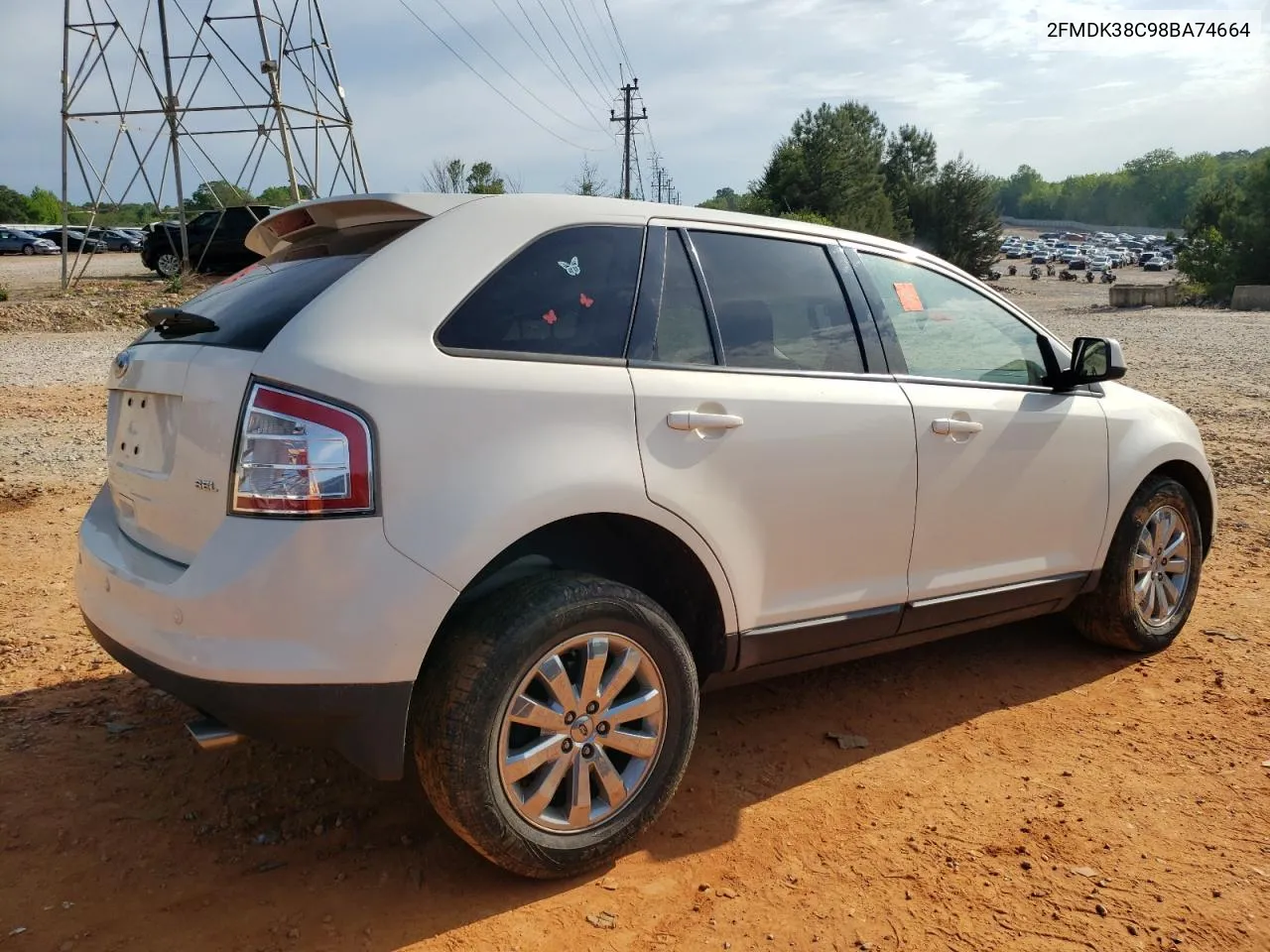 2008 Ford Edge Sel VIN: 2FMDK38C98BA74664 Lot: 51916134