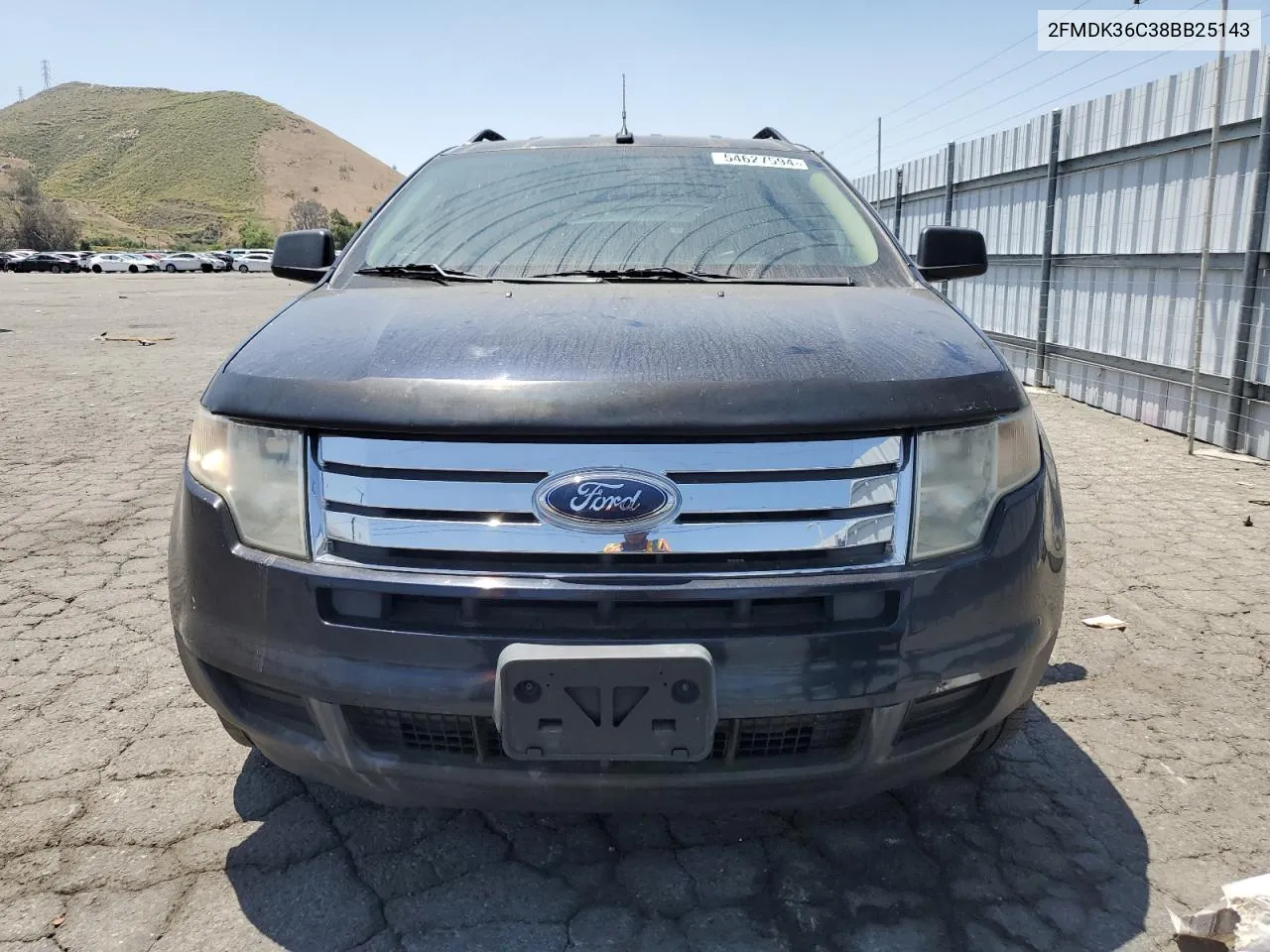 2008 Ford Edge Se VIN: 2FMDK36C38BB25143 Lot: 54627594