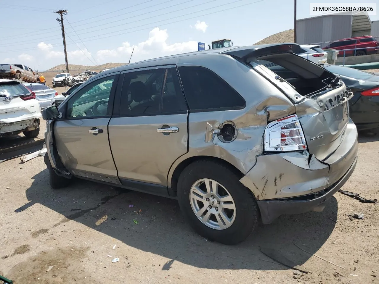 2008 Ford Edge Se VIN: 2FMDK36C68BA78626 Lot: 64185744